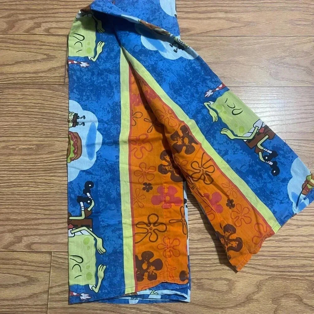 y2k Spongebob Flat Twin Bed Sheet